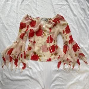 Y2K UNIQUE SPECTRUM FAIRY BLOUSE